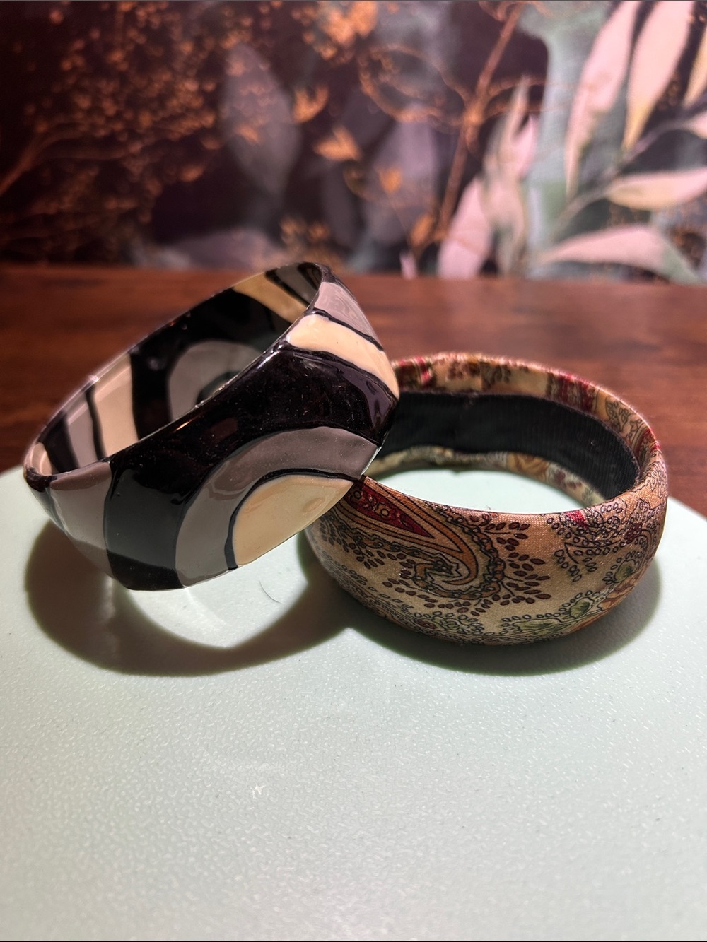 Vintage upcycled thick bangles